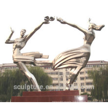 2016 New Stainless Steel Sculpture For Garden&School High Quaity Urban Status